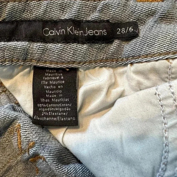 Calvin Klein Jeans Lean Boot Women's 28/6 Blue 5-Pocket Low Rise Medium Wash - Picture 14 of 15